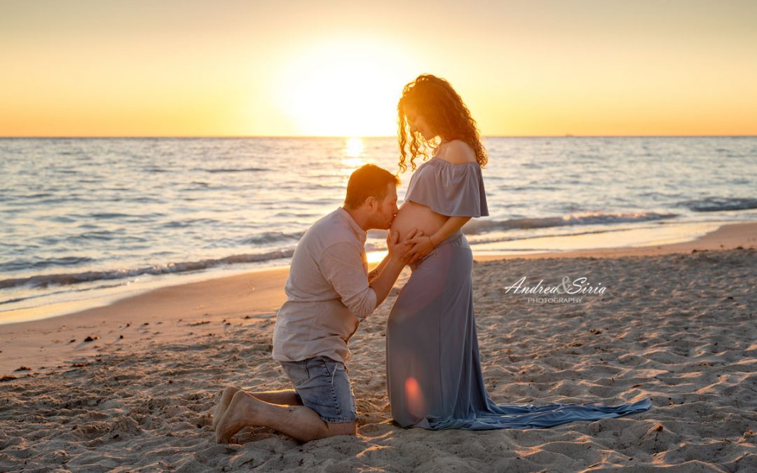 Sessione Maternity al tramonto