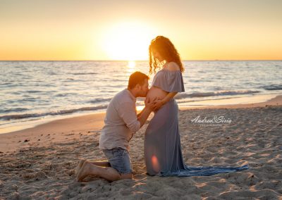 Sessione Maternity al tramonto
